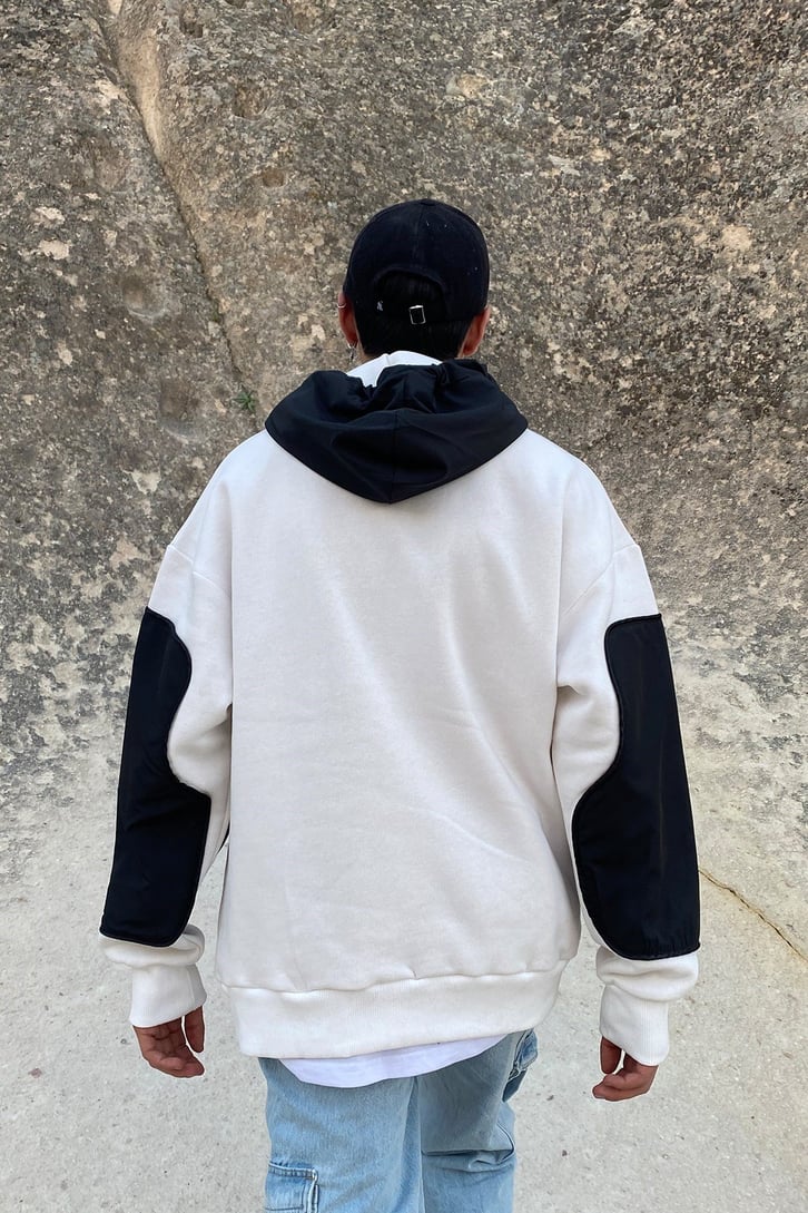 COLOR BLOCK OVERSIZE HOODIE