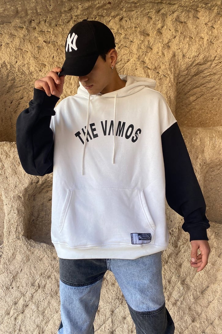 COLOR BLOCK OVERSIZE HOODIE