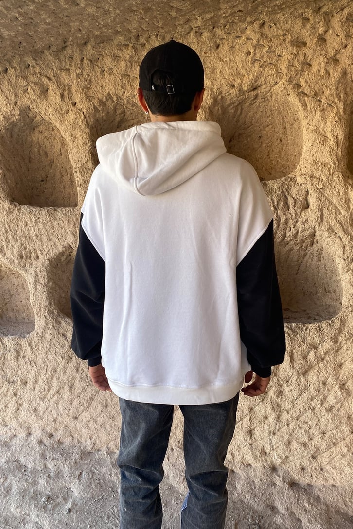 COLOR BLOCK OVERSIZE HOODIE
