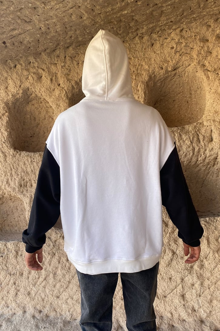 COLOR BLOCK OVERSIZE HOODIE