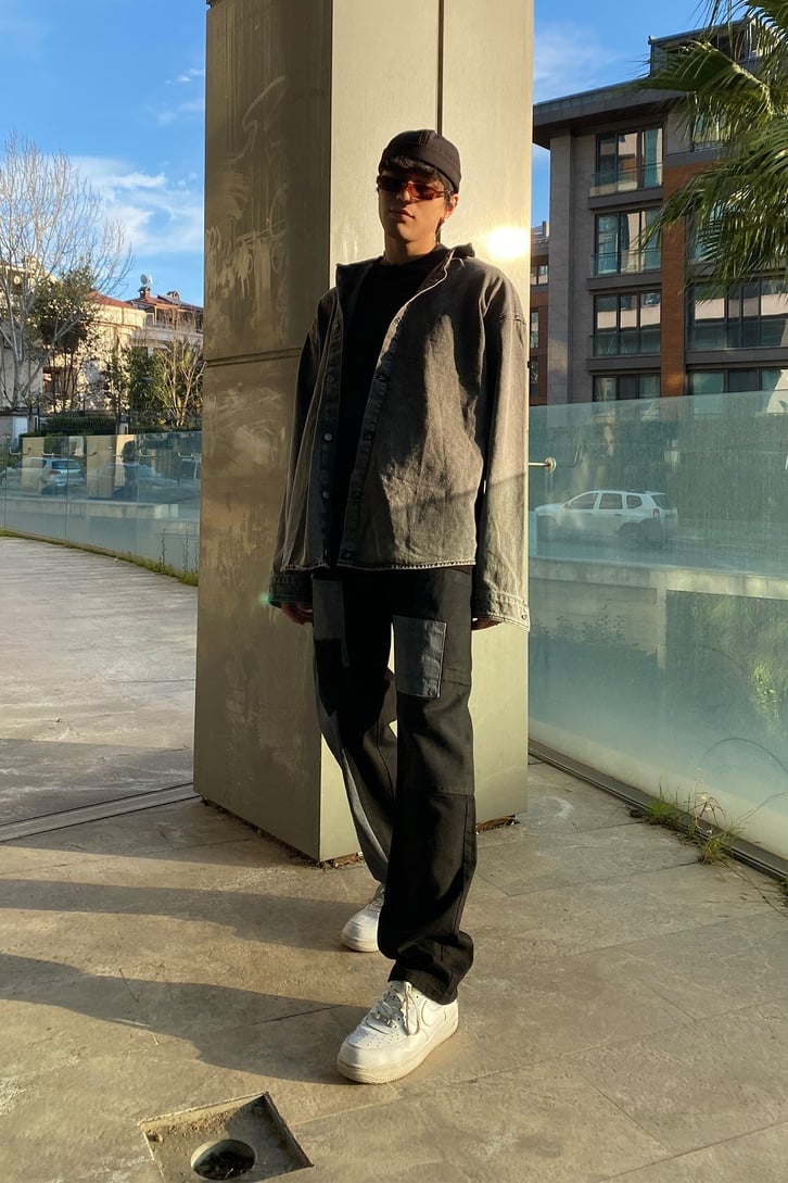 Color Block Patcwork Limited Edition Losse Fit Pant