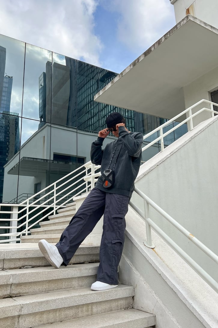 Colorado Nakışlı Acid Wash Oversize Sweatshirt