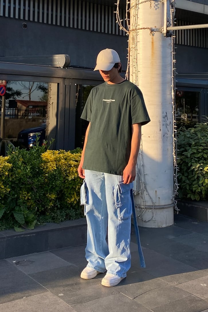 Colorful Baskılı Oversize Tshirt