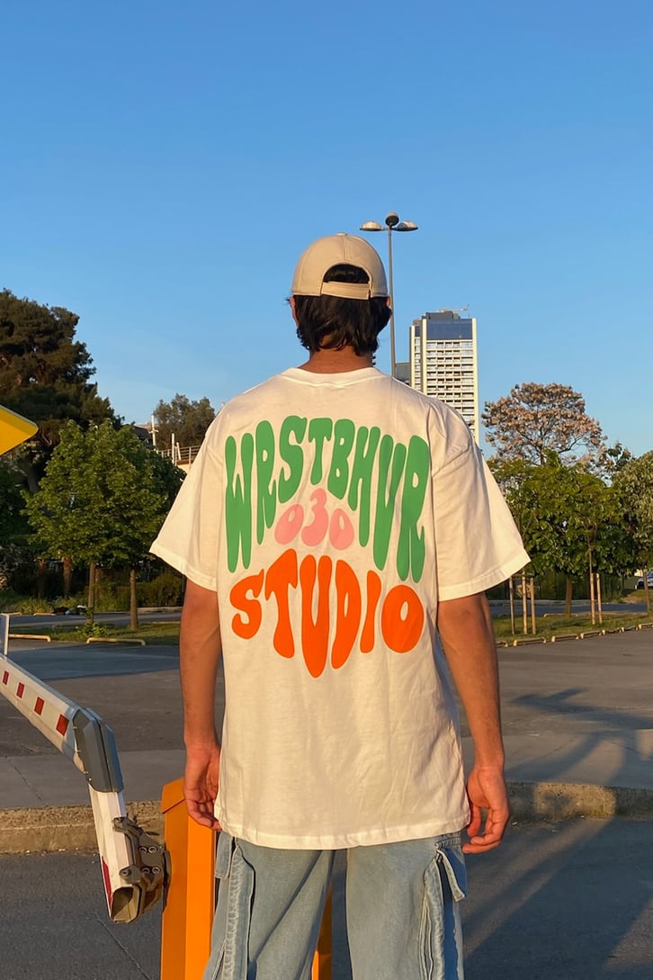 Colorful Baskılı Oversize Tshirt