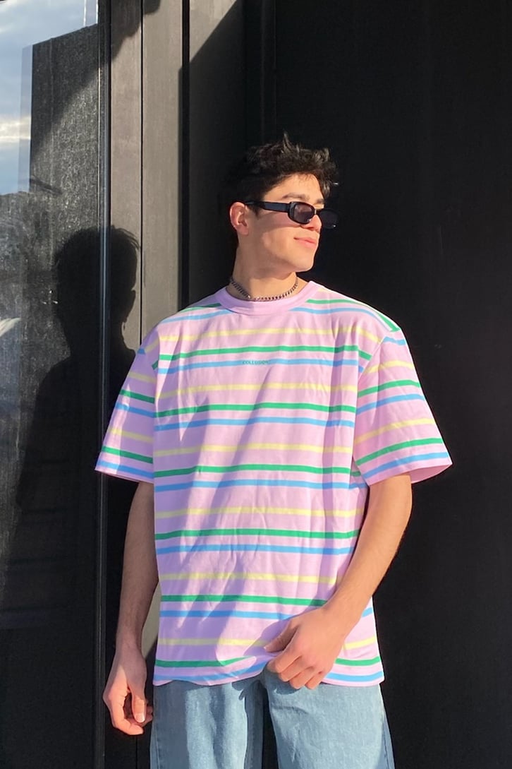 Colorful Printed Oversize Premium Tee