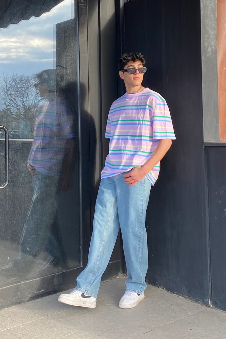 Colorful Printed Oversize Premium Tee
