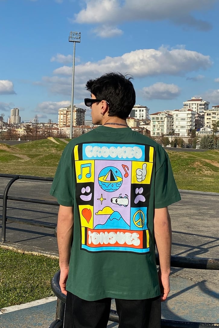 Colorful Printed Oversize Premium Tshirt