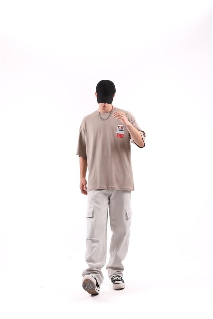 Computer End Baskılı Oversize Tshirt