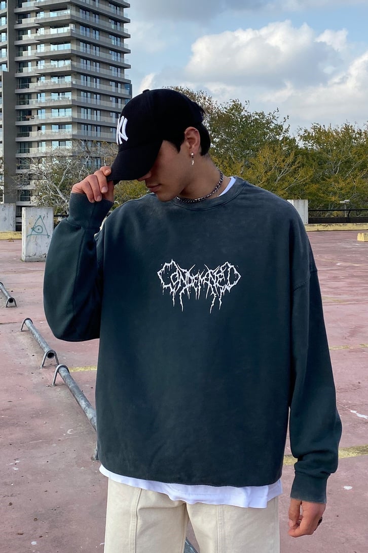 Condemned Oversize Washed Sweatshirt