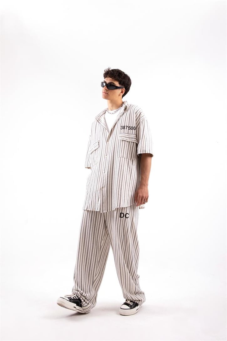 Corrections Çizgili Oversize Takım