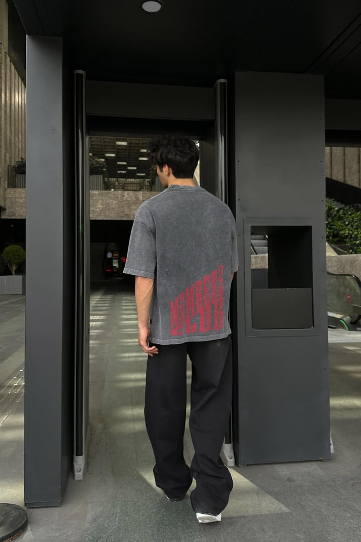 Couture Nakışlı Beyaz Oversize Tişört
