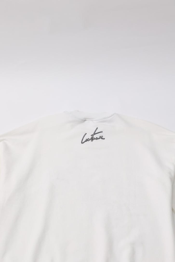 Couture Nakışlı Ekru Sweatshirt
