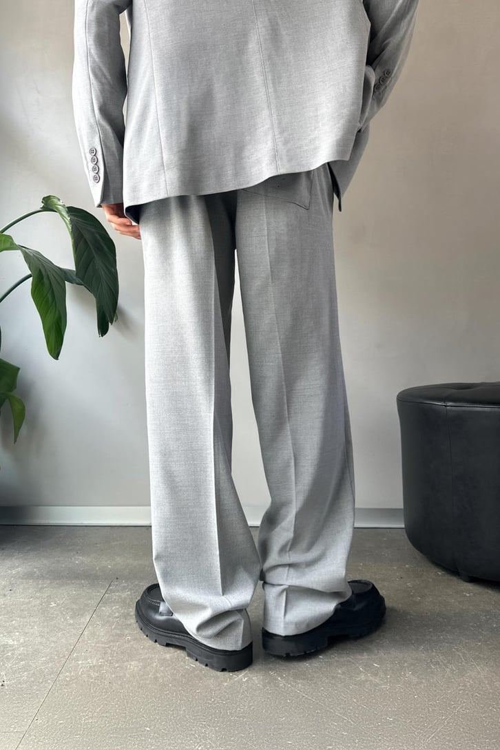 Cozy Oversize Kruvaze Bej Takım Elbise