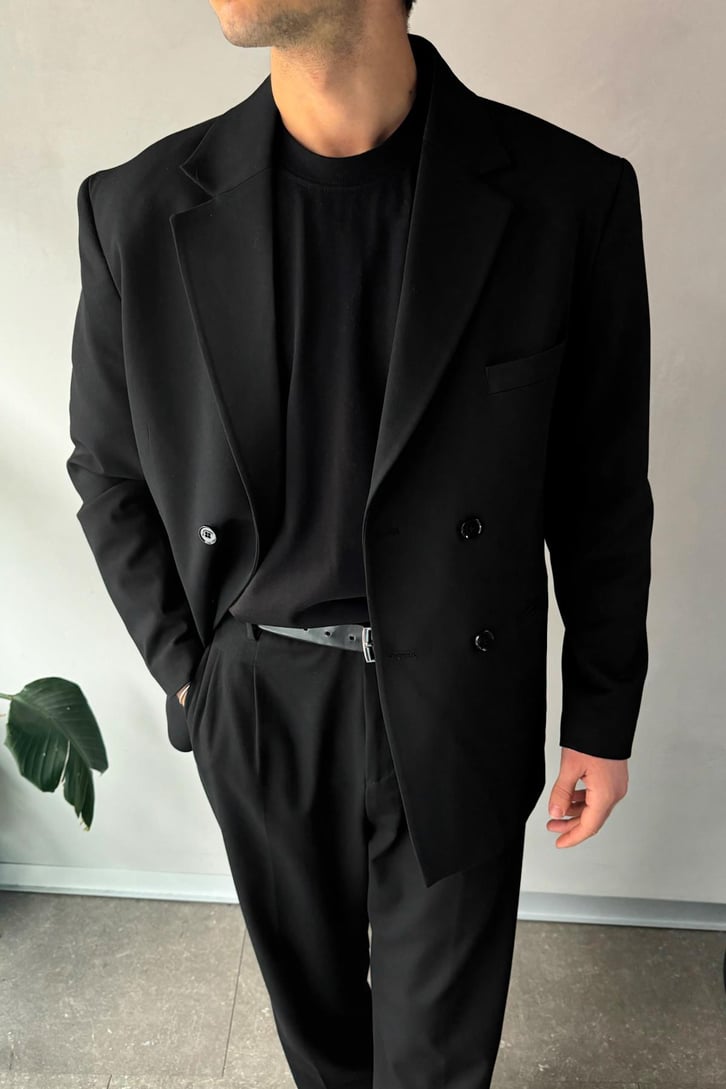 Cozy Oversize Kruvaze Takım Elbise