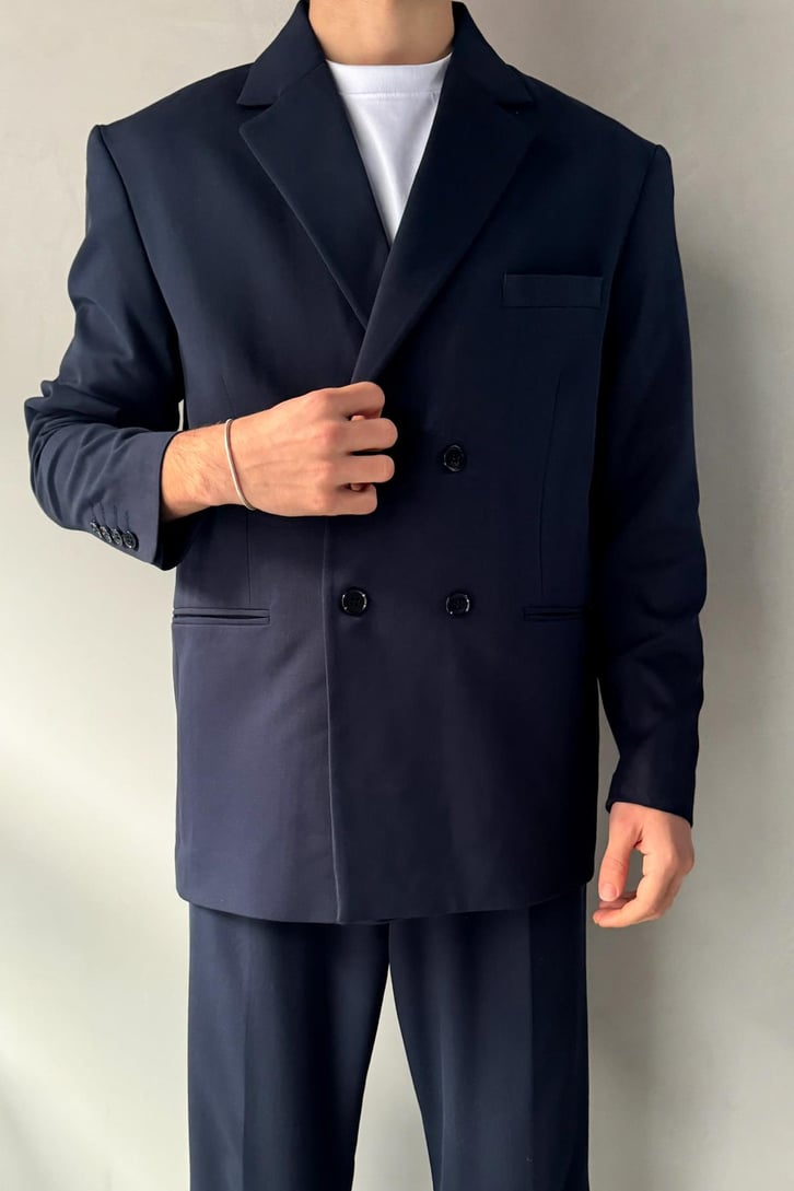 Cozy Oversize Kruvaze Takım Elbise