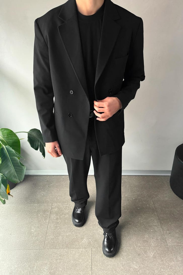 Cozy Oversize Kruvaze Takım Elbise