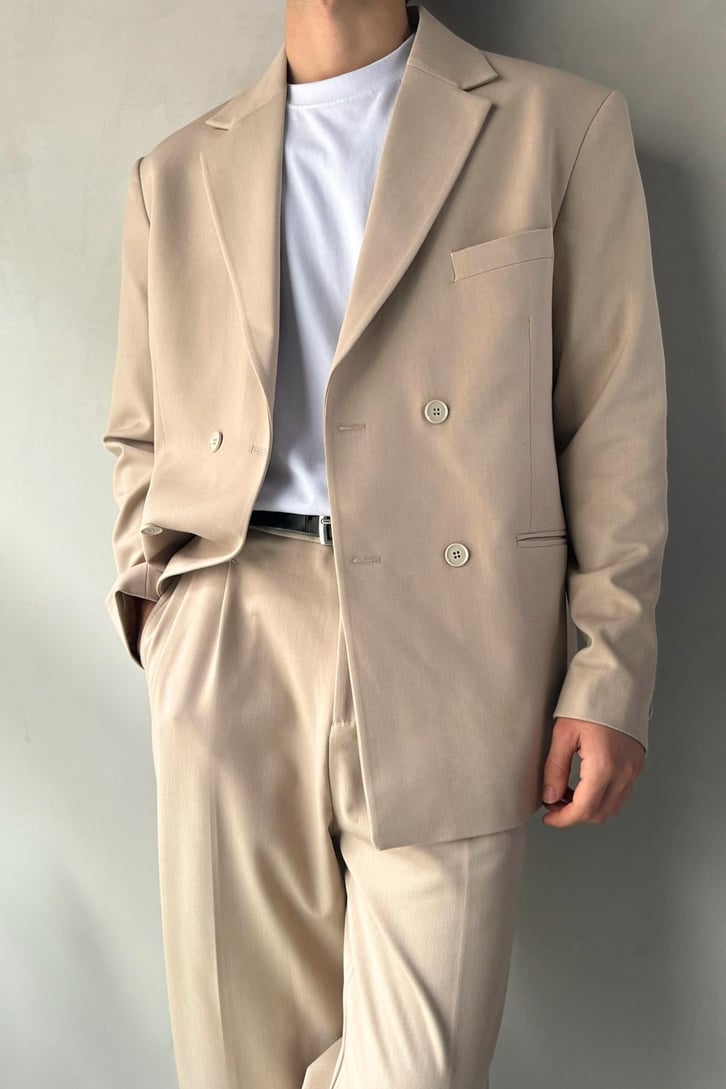 Cozy Oversize Kruvaze Takım Elbise
