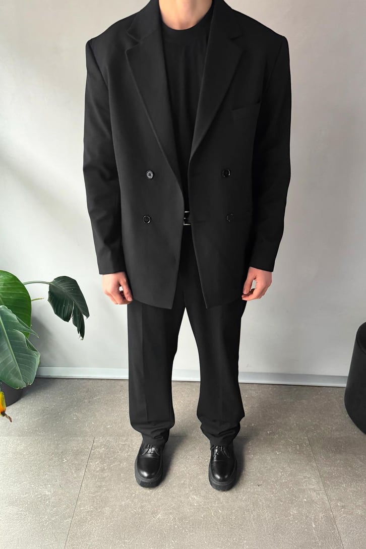 Cozy Oversize Kruvaze Takım Elbise