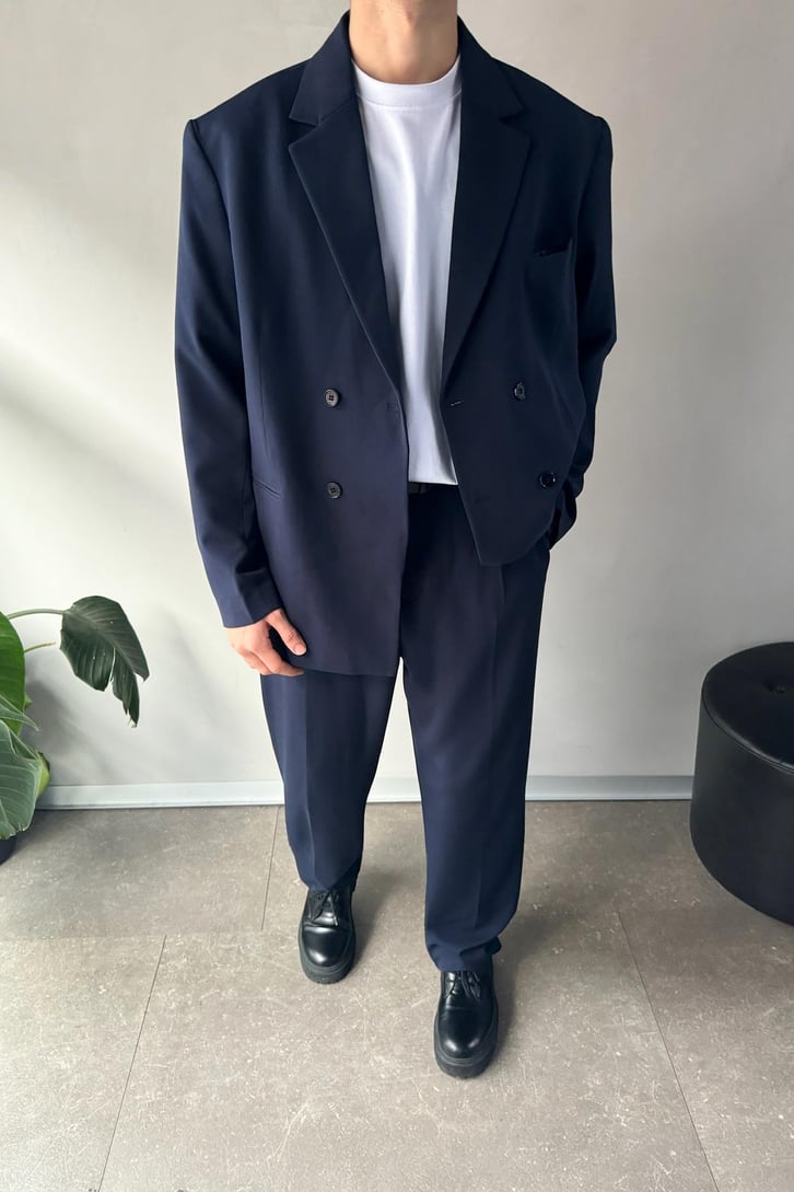 Cozy Oversize Kruvaze Takım Elbise