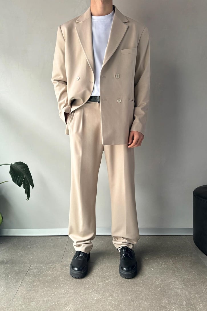 Cozy Oversize Kruvaze Takım Elbise
