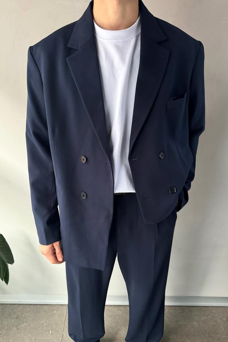 Cozy Oversize Kruvaze Takım Elbise