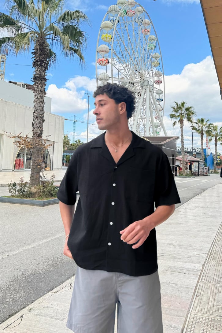 Create Dreams Nakış Detay Kısa Kol Gömlek