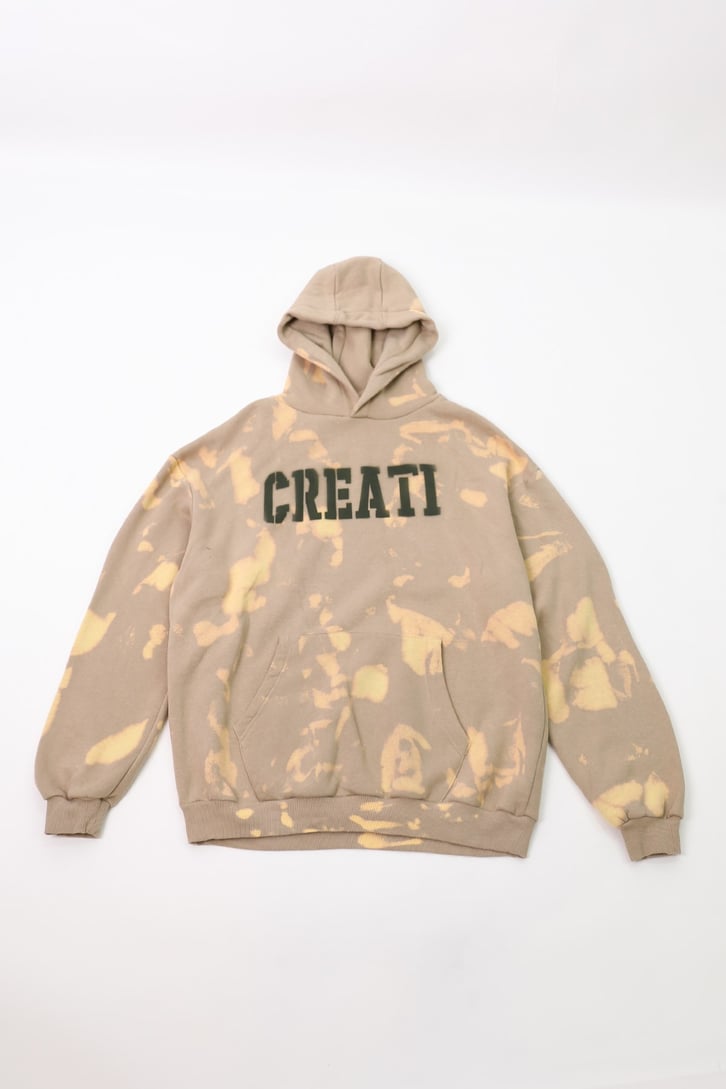 Creati Baskılı Batik Desen Oversize Sweatshirt