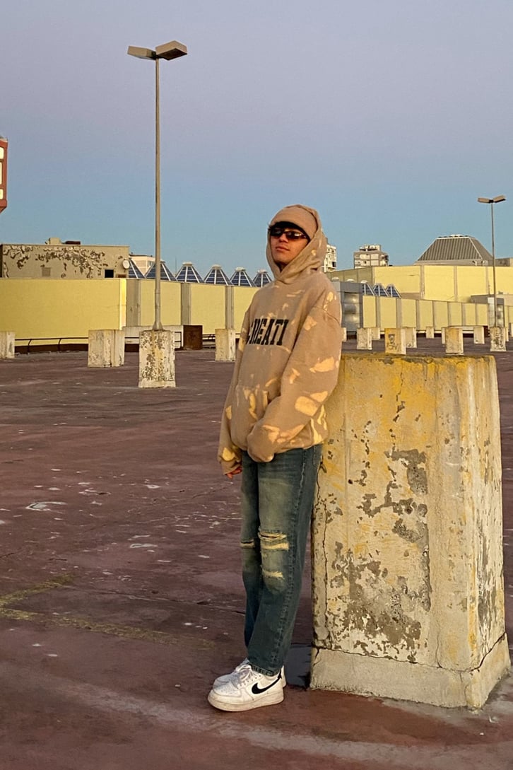 Creati Tie-Dye Printed Oversize Hoodie