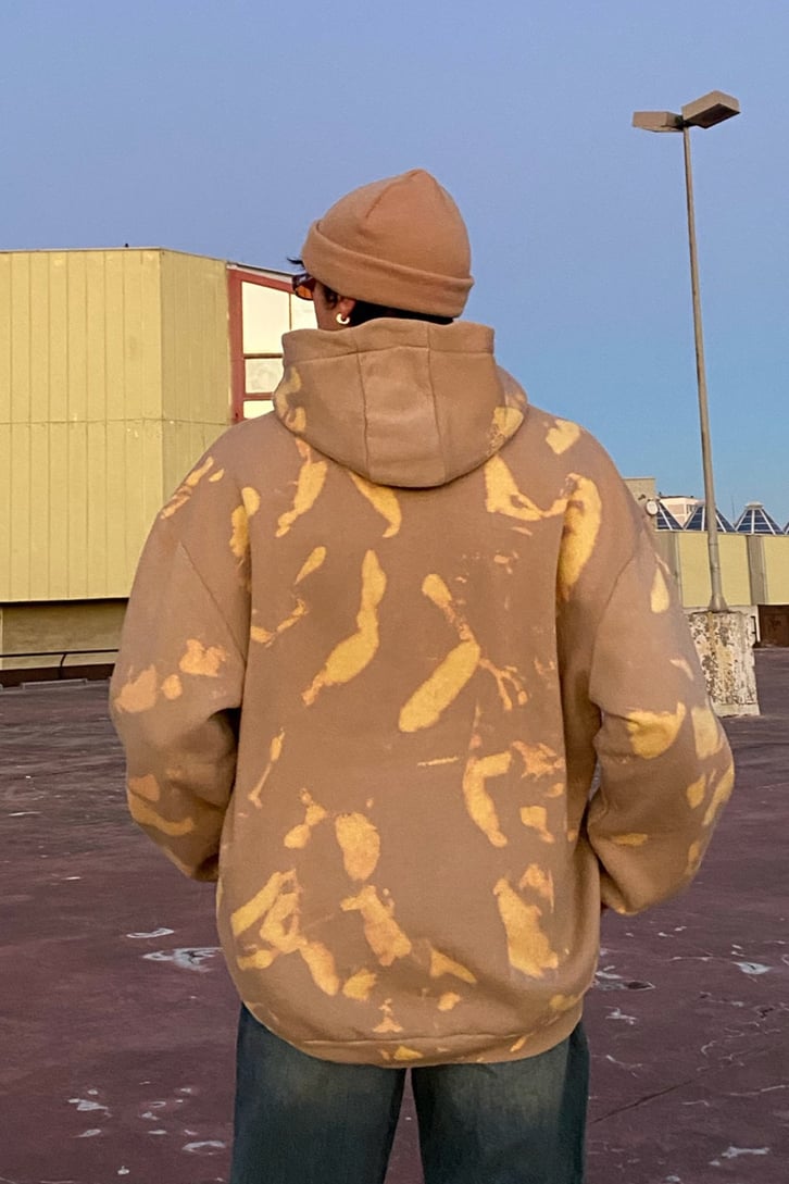 Creati Tie-Dye Printed Oversize Hoodie