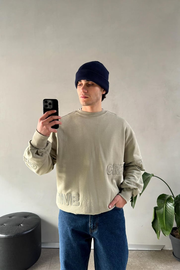 Creative Nakışlı Sweatshirt