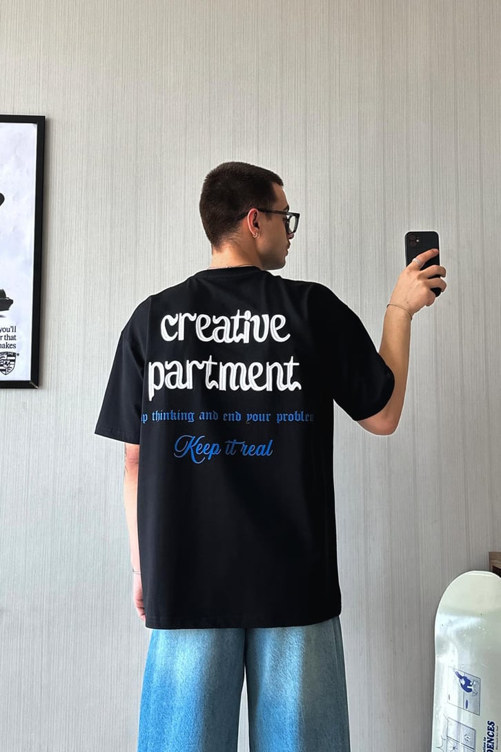 Creative Partment Nakışlı Oversize Tişört