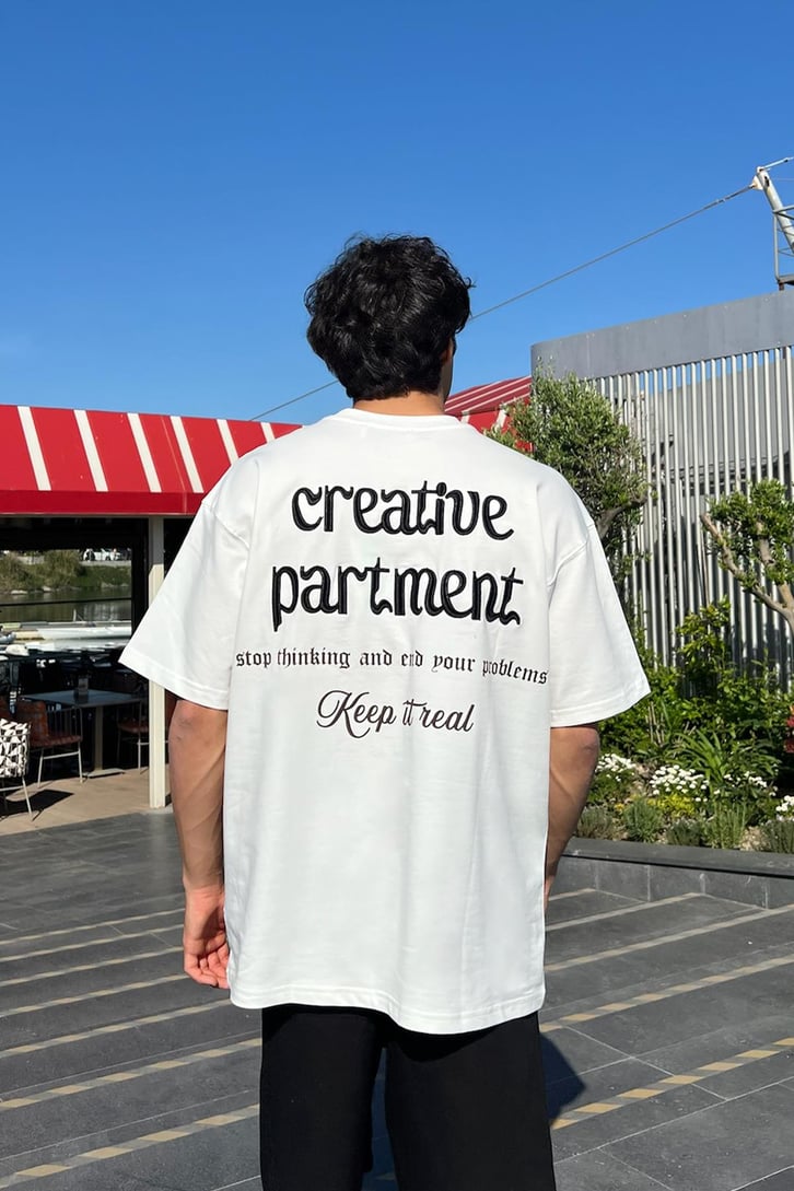 Creative Partment Nakışlı Oversize Tişört