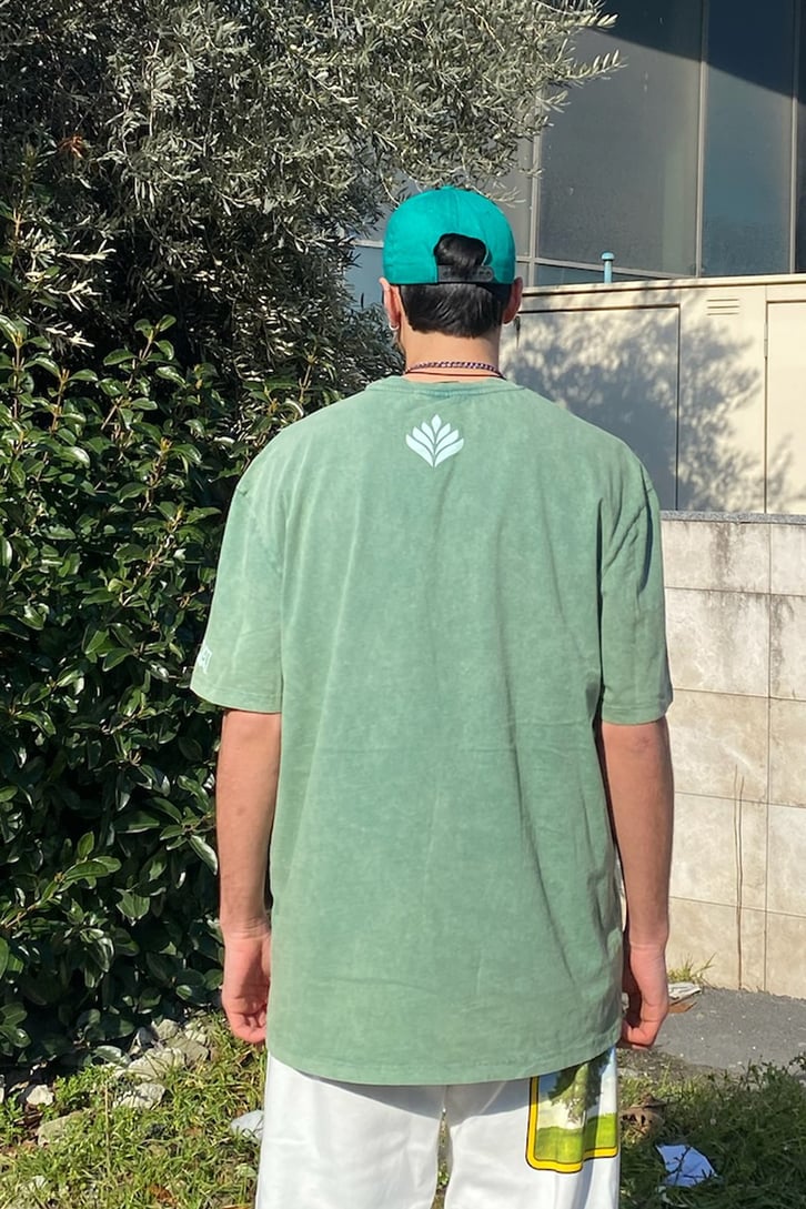 Criminal Damage Oversize Chest Printed Tshirt