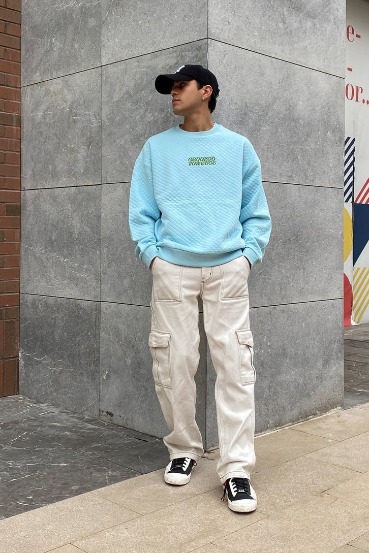 CROOKED TONGUES BASKILI KAPITONE OVERSIZE SWEATSHIRT