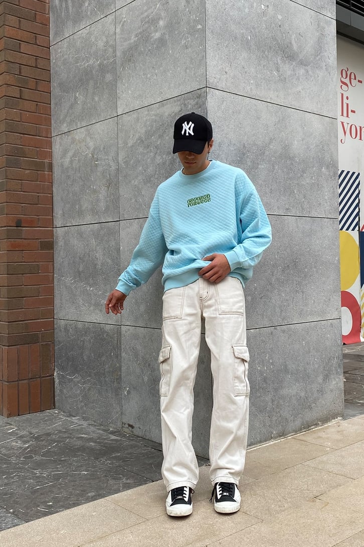 CROOKED TONGUES BASKILI KAPITONE OVERSIZE SWEATSHIRT