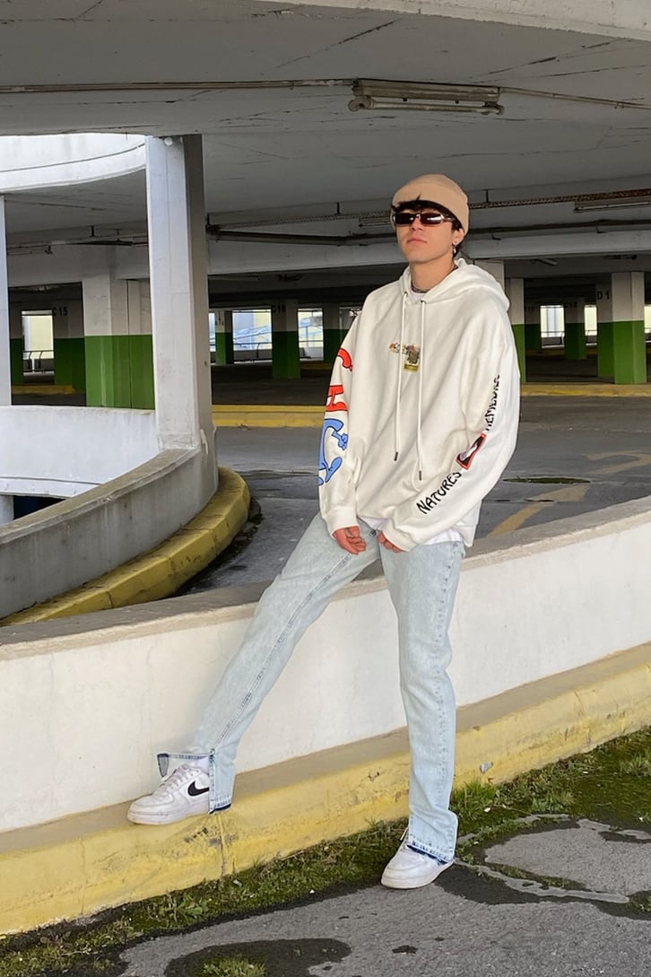 Crooked Tongues Oversize Printed Premium Hoodie
