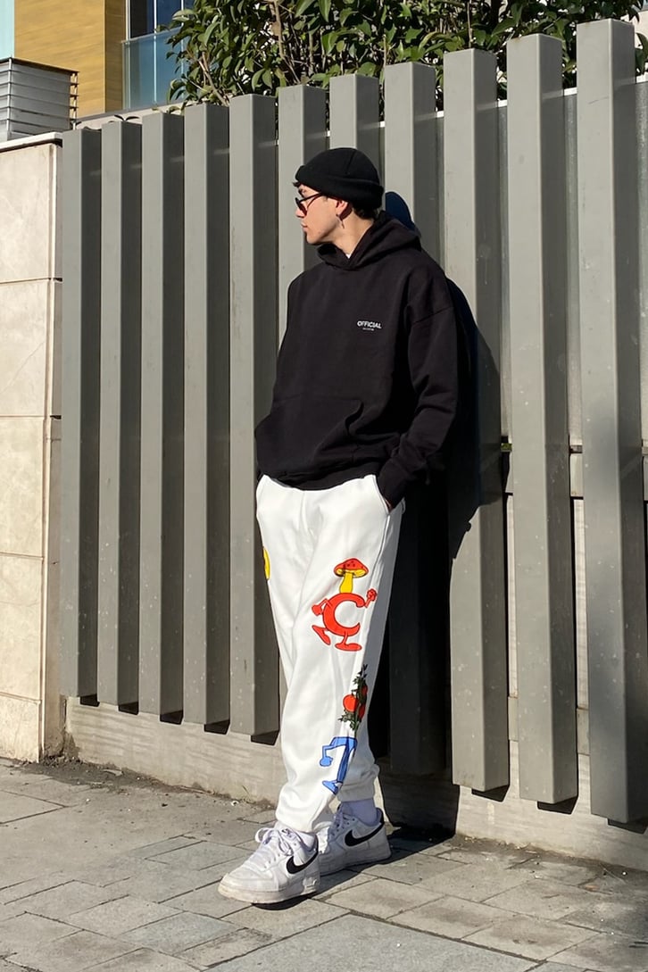 Crooked Tongues Oversize Printed Premium Sweatpant