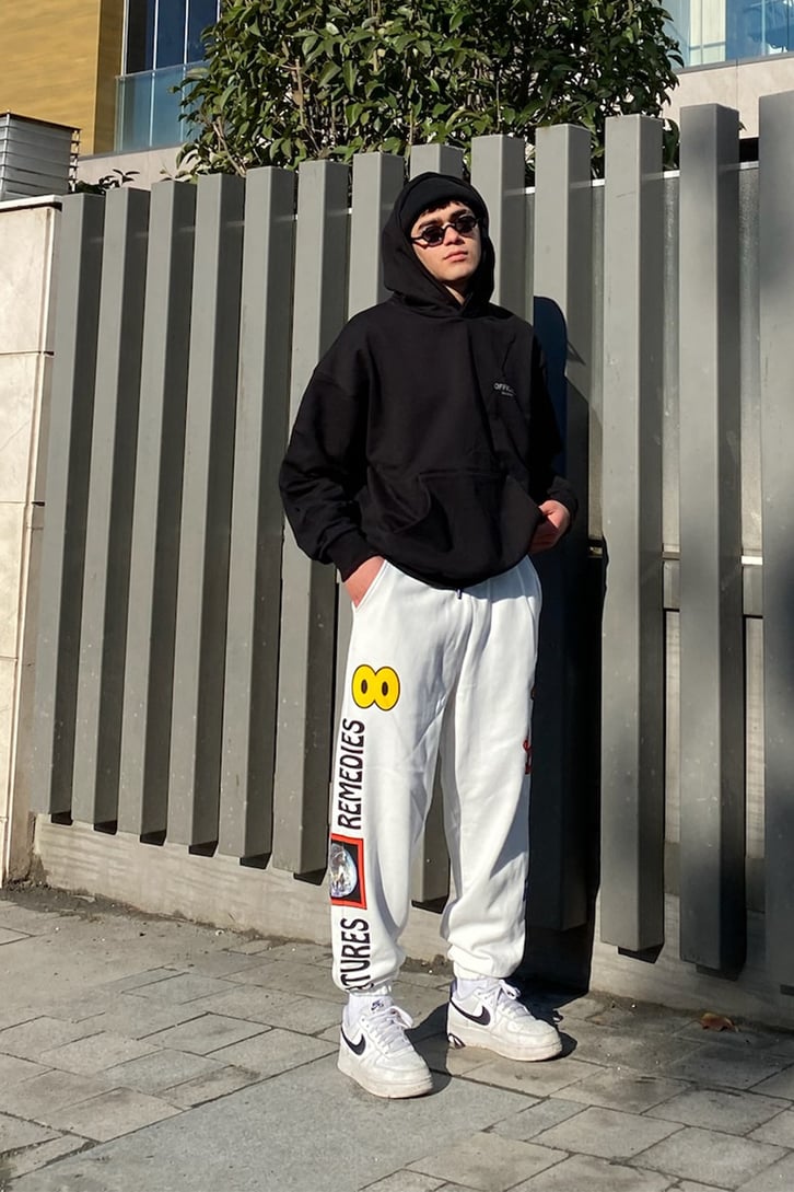 Crooked Tongues Oversize Printed Premium Sweatpant