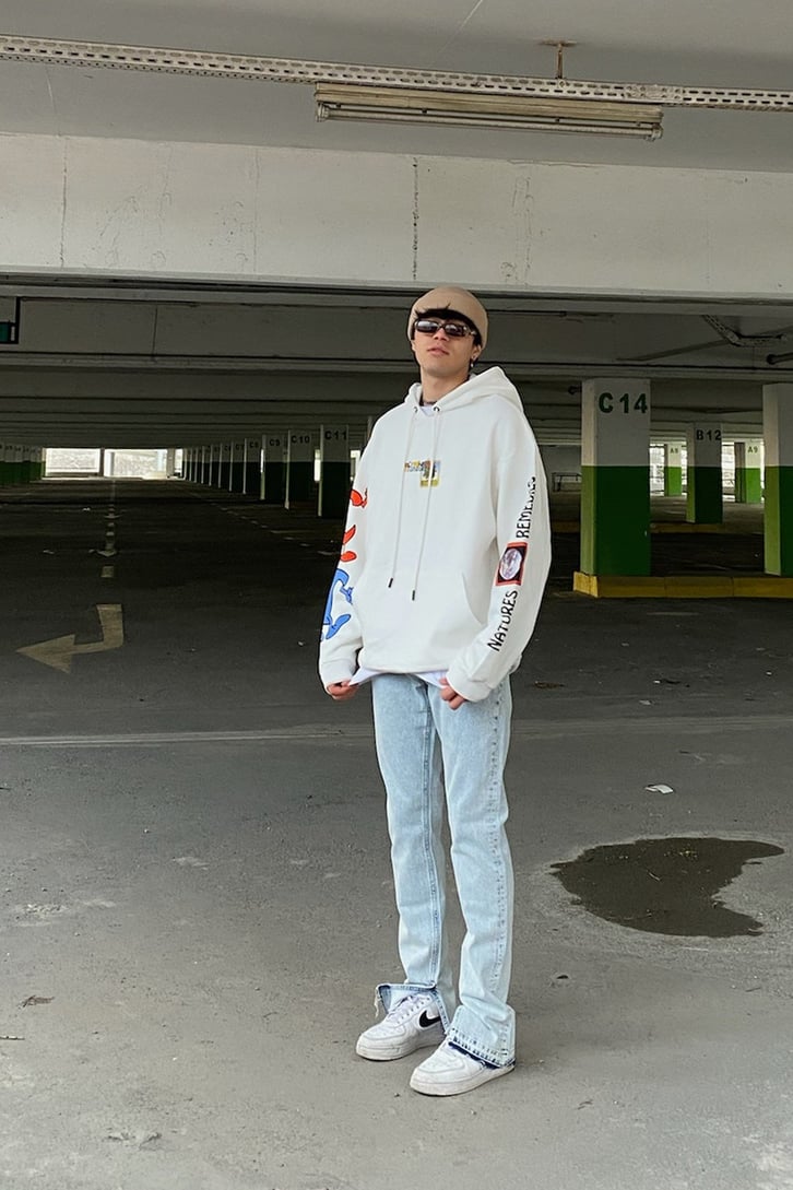 Crooked Tongues Oversize Printed Premium Hoodie