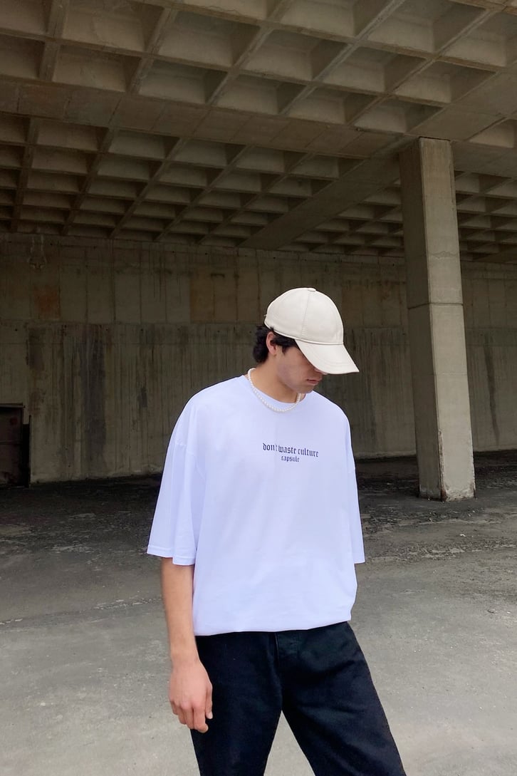 Culture Capsule Baskılı Oversize Tshirt