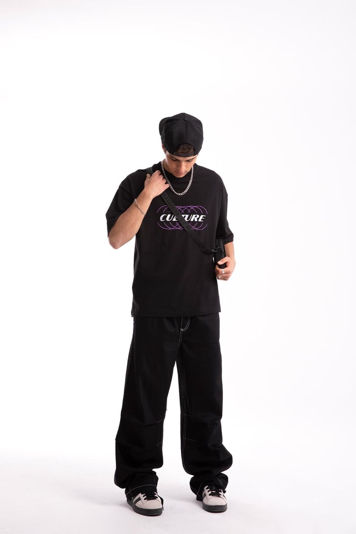 Culture Nakışlı Oversize Tshirt