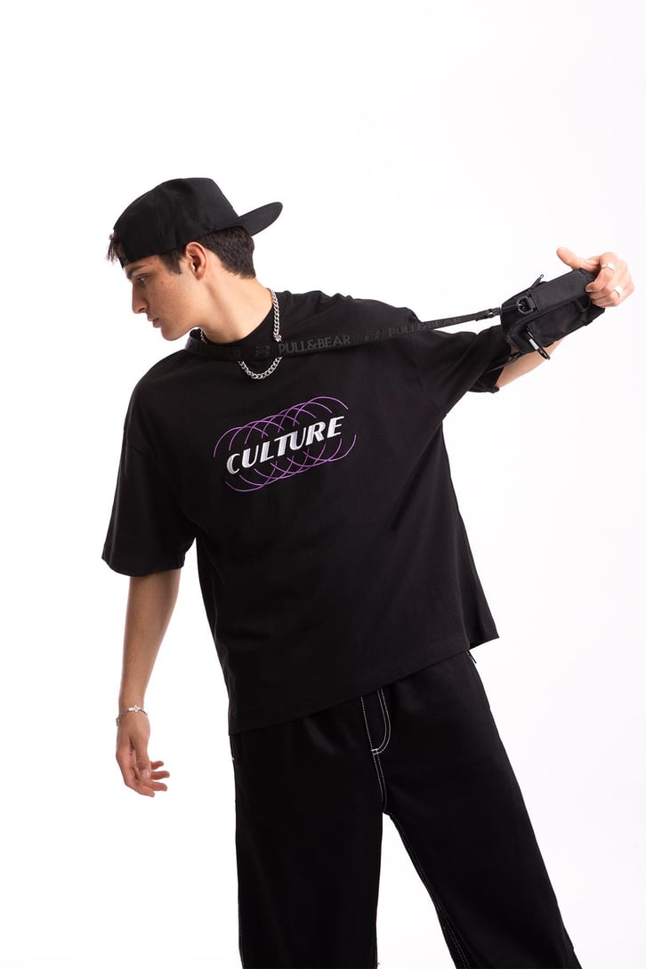 Culture Nakışlı Oversize Tshirt