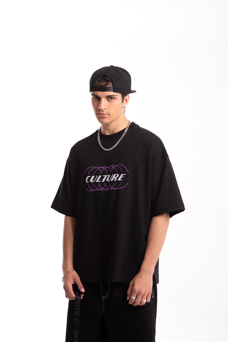 Culture Nakışlı Oversize Tshirt