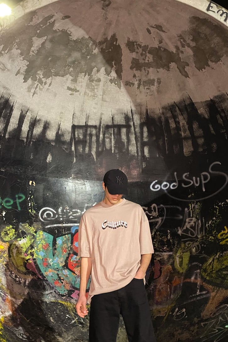 Culture Printed Oversized  Tshirt