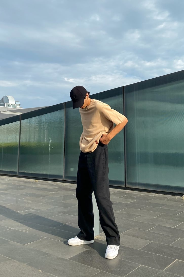 Cut Details Oversize Cut Tee