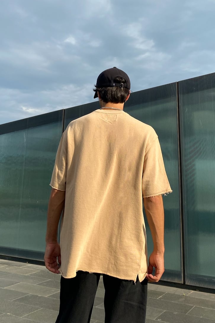 Cut Details Oversize Cut Tee