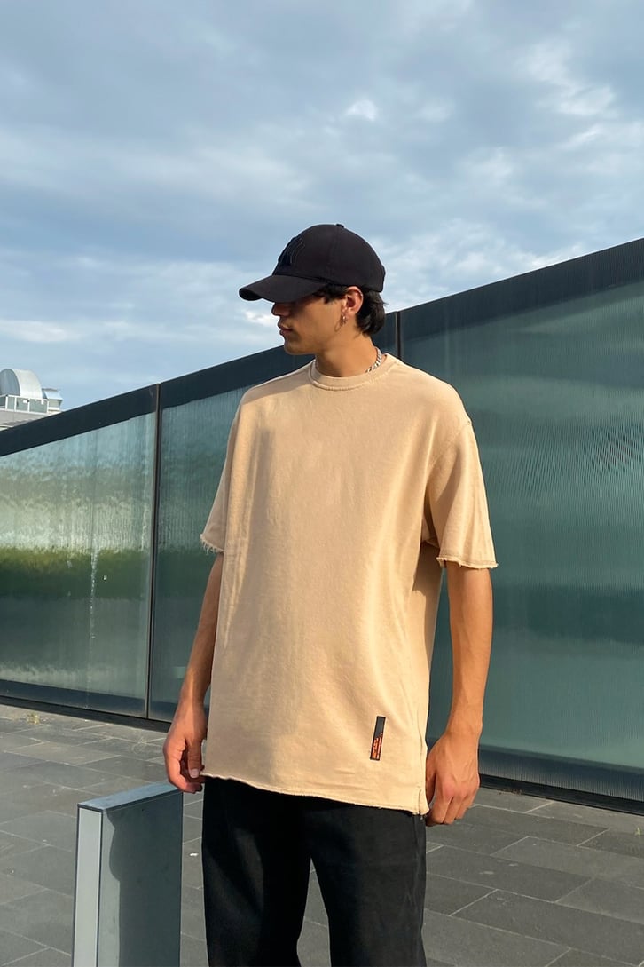 Cut Details Oversize Cut Tee