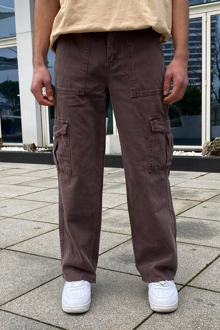 Dark Brown Cargo Pocket Skate Pant