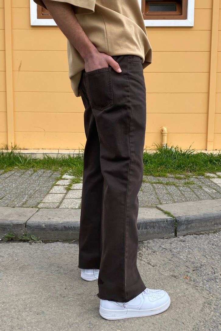 Dark Brown Palazzo Jean