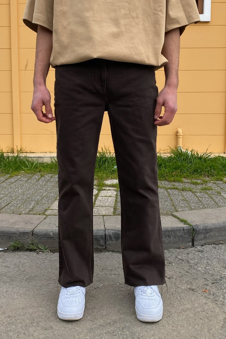 Dark Brown Palazzo Jean